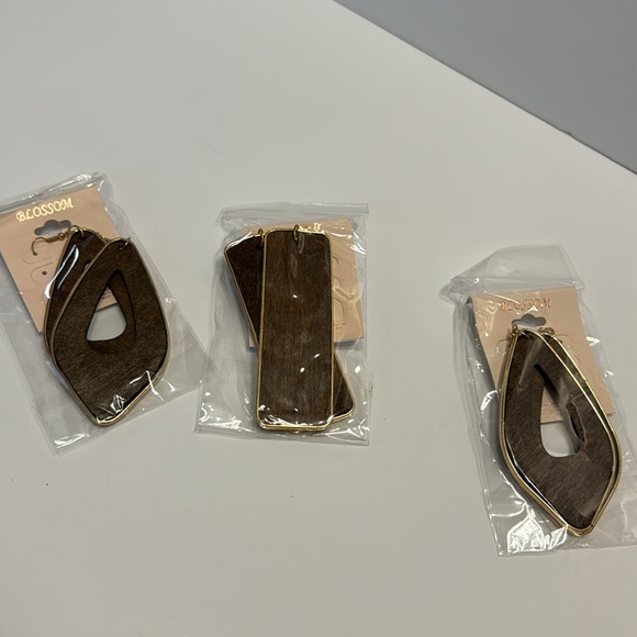 Blossom (Set of 3) Brown with Gold Trim New in Package - Picture 12 of 17